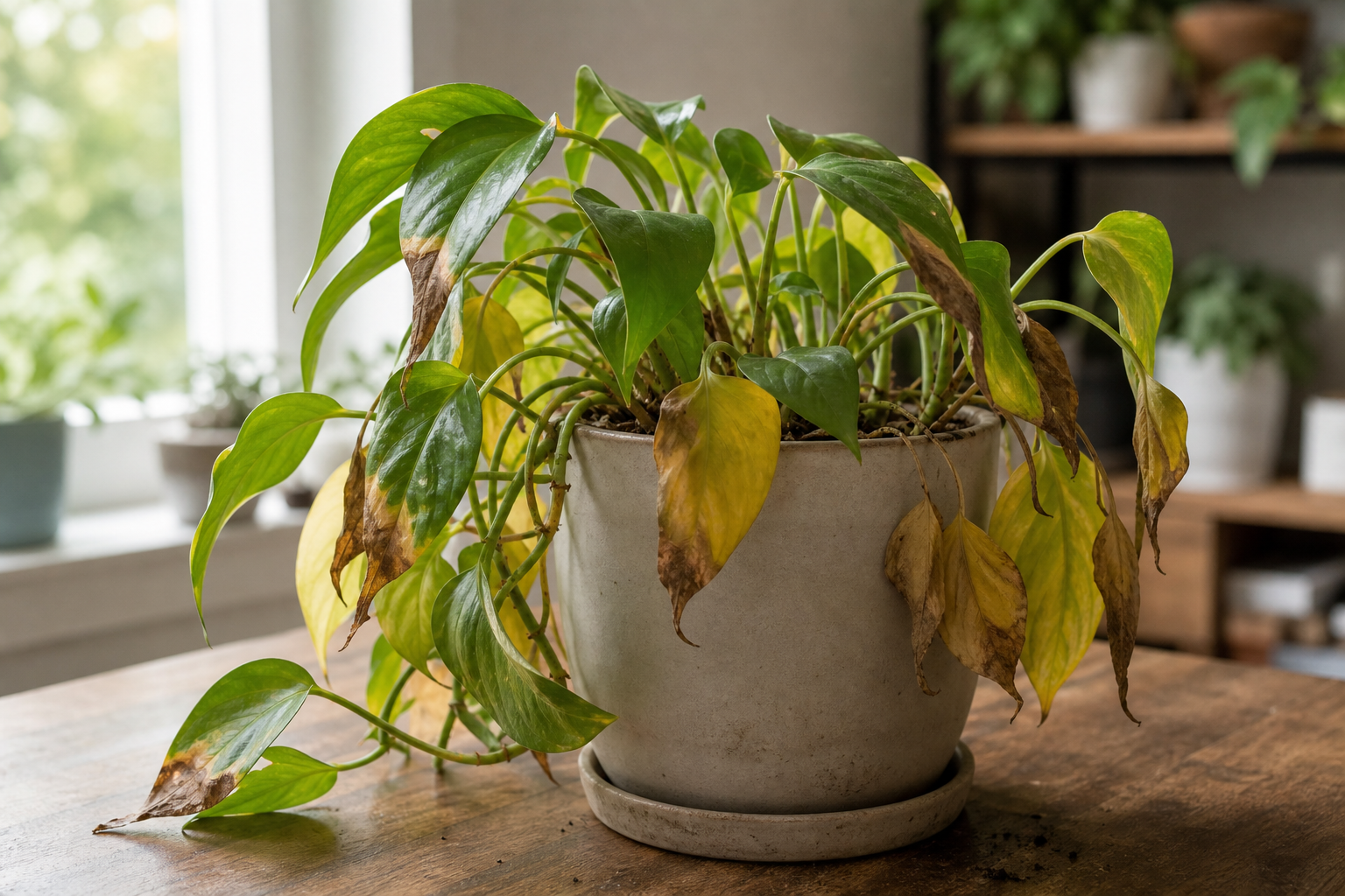 How to Save a Dying Houseplant plant symptom example