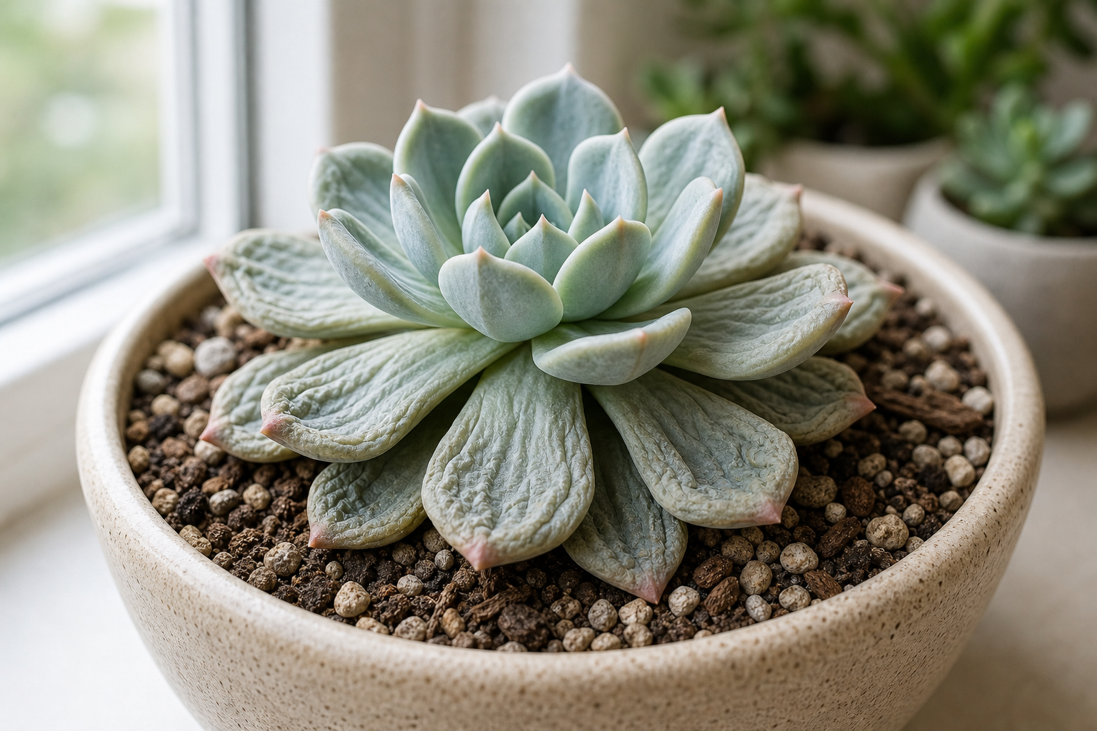 Succulents wrinkled leaves plant symptom example